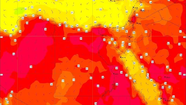 طقس حار نهاراً وبارد ليلاً في مصر