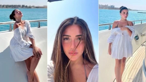 سارة سلامة تتألق بجلسة تصوير مميزة على البحر