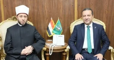 محافظ المنوفية يستقبل وزير الأوقاف لافتتاح المسجد القبلي