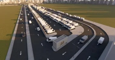 تطوير مجمع مواقف حضاري في المنصورة