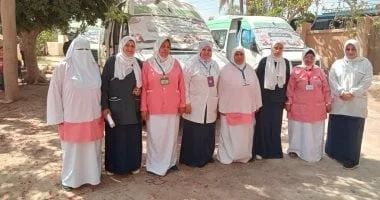 قافلة طبية مجانية في كفر أبو شهبة ببني سويف
