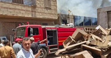 السيطرة على حريق في مزرعة دواجن ببنها