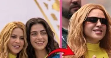 شاكيرا تحت الأضواء بنظارات شمسية غامضة في كأس العالم