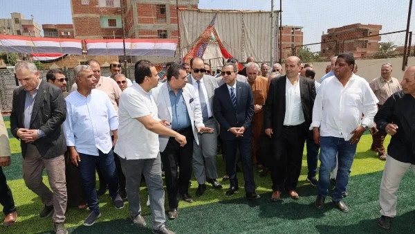 افتتاح ملاعب كرة القدم بالمنوفية