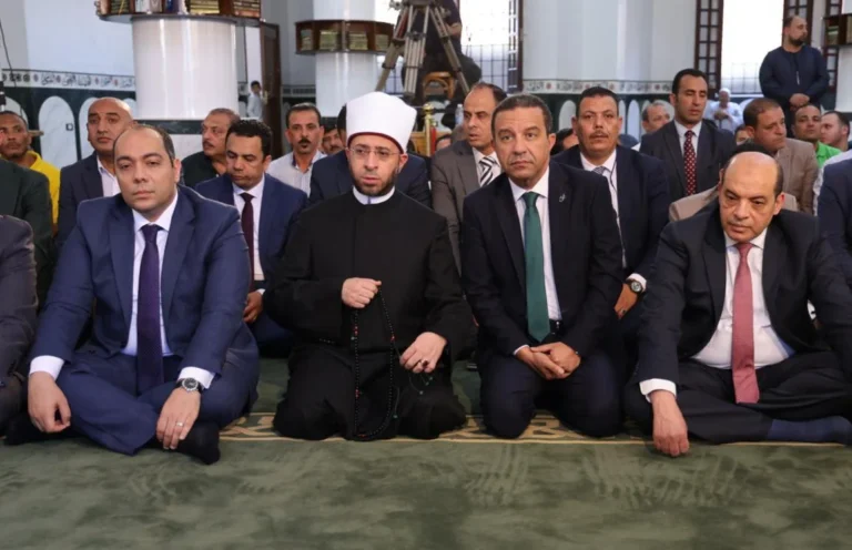 افتتاح المسجد القبلي بمنوف بمناسبة عيد المنوفية القومي