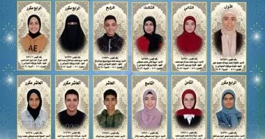 أوائل الشهادتين الابتدائية والإعدادية في بورسعيد الأزهرية