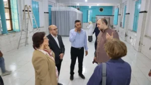 زيارة وفد حقوق الإنسان لمستشفى الخانكة للصحة النفسية
