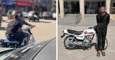 ضبط سائق دراجة نارية اعتدى على قائد سيارة في الغربية