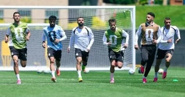 منتخب مصر يتدرب في سبوكين استعدادًا لمباراة نيوزيلندا