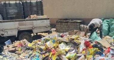ضبط 120 ألف عبوة غذائية منتهية الصلاحية بالإسماعيلية
