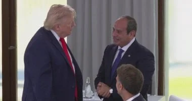 لقاء الرئيس السيسي ونظيره الأمريكي على هامش قمة السبع