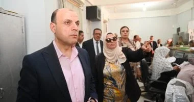 محافظ الغربية يتفقد المركز التكنولوجي في السنطة
