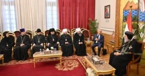 البابا تواضروس يستقبل وفدًا من الكنيسة الروسية