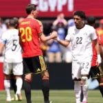 جماهير بلجيكا تعبر عن فرحتها بالتعادل مع منتخب مصر