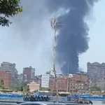 حريق يندلع في مخزن ورق بمركز السنانية بدمياط