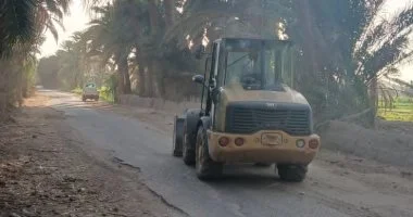 تطوير طريق أبو غلاب الغنيمية بأسوان