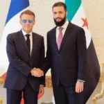 ماكرون يلتقي الشرع في دمشق رغم الانفجارات