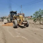 كفر الشيخ تنفذ أعمال رفع كفاءة طريق روينة