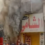 السيطرة على حريق في بازار شرقي الإسكندرية