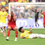 التعادل السلبي يحسم الشوط الأول بين سويسرا وكولومبيا