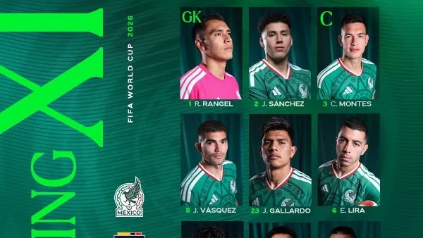 التشكيلة الرسمية لمواجهة المكسيك والإكوادور في كأس العالم 2026
