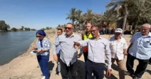 متابعة ميدانية لحادث سقوط حفار بترعة الإسماعيلية