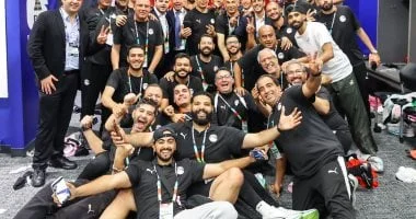 استقبال حاشد لمنتخب مصر في مطار العلمين الجديدة