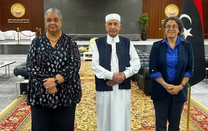 رئيس مجلس النواب الليبي يبحث تطورات العملية السياسية