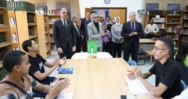 زيارة تفقدية لمكتبة مصر العامة بالخارجة