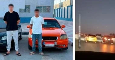 ملاحقة مستعرضي السيارات والدراجات النارية في الشوارع