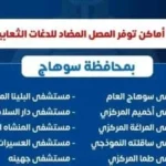 توفر المصل المضاد للدغات الثعابين والعقارب في سوهاج
