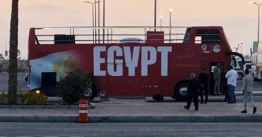 احتفالية استقبال بعثة منتخب مصر في العلمين الجديدة