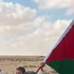 علم فلسطين يرافق منتخب مصر في احتفالية العلمين