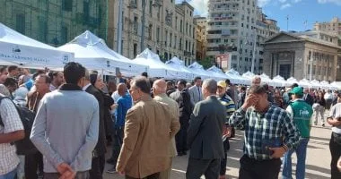 إقبال جماهيري على سوق اليوم الواحد بالإسكندرية
