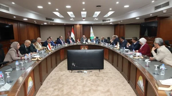 استقبال محافظ الجيزة للهيئة البرلمانية لحزب حماة الوطن