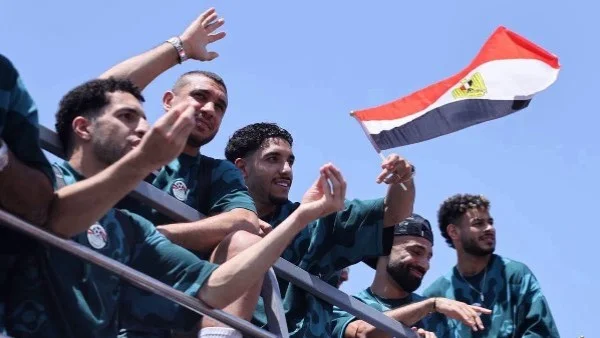 استقبال جماهيري غير مسبوق لمنتخب مصر