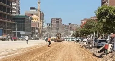 تطوير الطرق في بسيون الغربية
