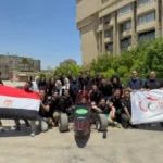فريق سباقات جامعة عين شمس يشارك بسيارة سباق كهربائية