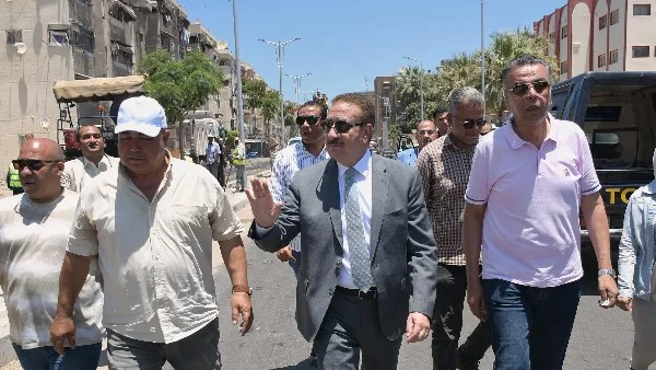 تطوير شارع محمد رياض في بورسعيد