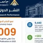 جامعة بنها تحقق تقدماً في النشر الدولي لعام 2025