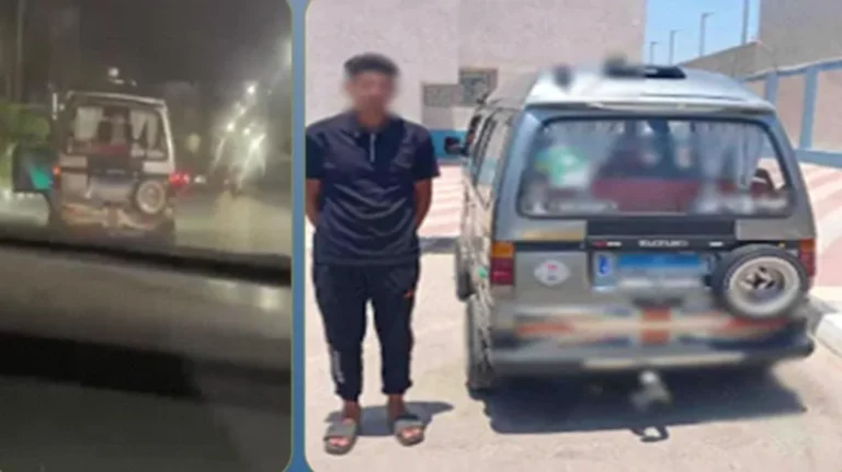 ضبط طالب بتهمة الاستعراض بسيارة "فان" في الإسماعيلية