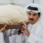 تعازي أمير قطر في وفاة الشيخ حمد بن خليفة آل ثاني