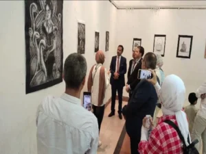 افتتاح معرض "ارتجال" للفنون التشكيلية في بني سويف