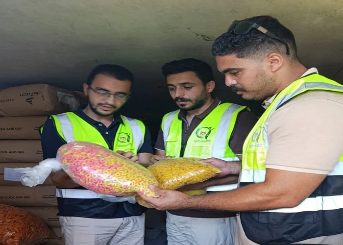 ضبط نصف طن سناكس مجهولة المصدر في الغربية