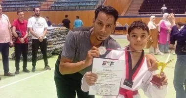 مروان أيمن يتألق ببرونزية التايكوندو