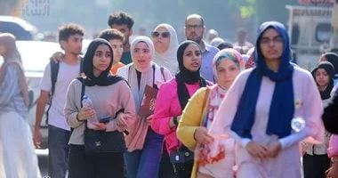 ارتياح طلاب الثانوية العامة في الجيزة بعد امتحان الجغرافيا