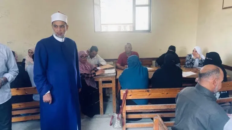 متابعة أعمال تصحيح الشهادة الثانوية الأزهرية في الدقهلية