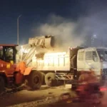 رفع 600 طن من المخلفات في شارع كعابيش بالهرم