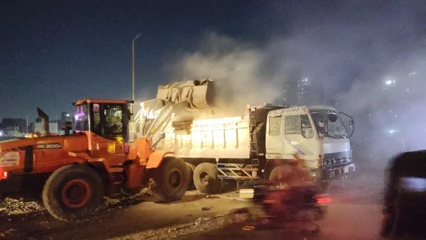 رفع 600 طن من المخلفات في شارع كعابيش بالهرم
