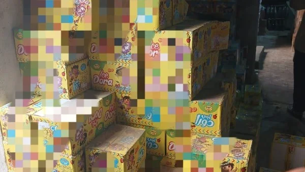ضبط 20 ألف عبوة حلوى ومشروبات في القليوبية